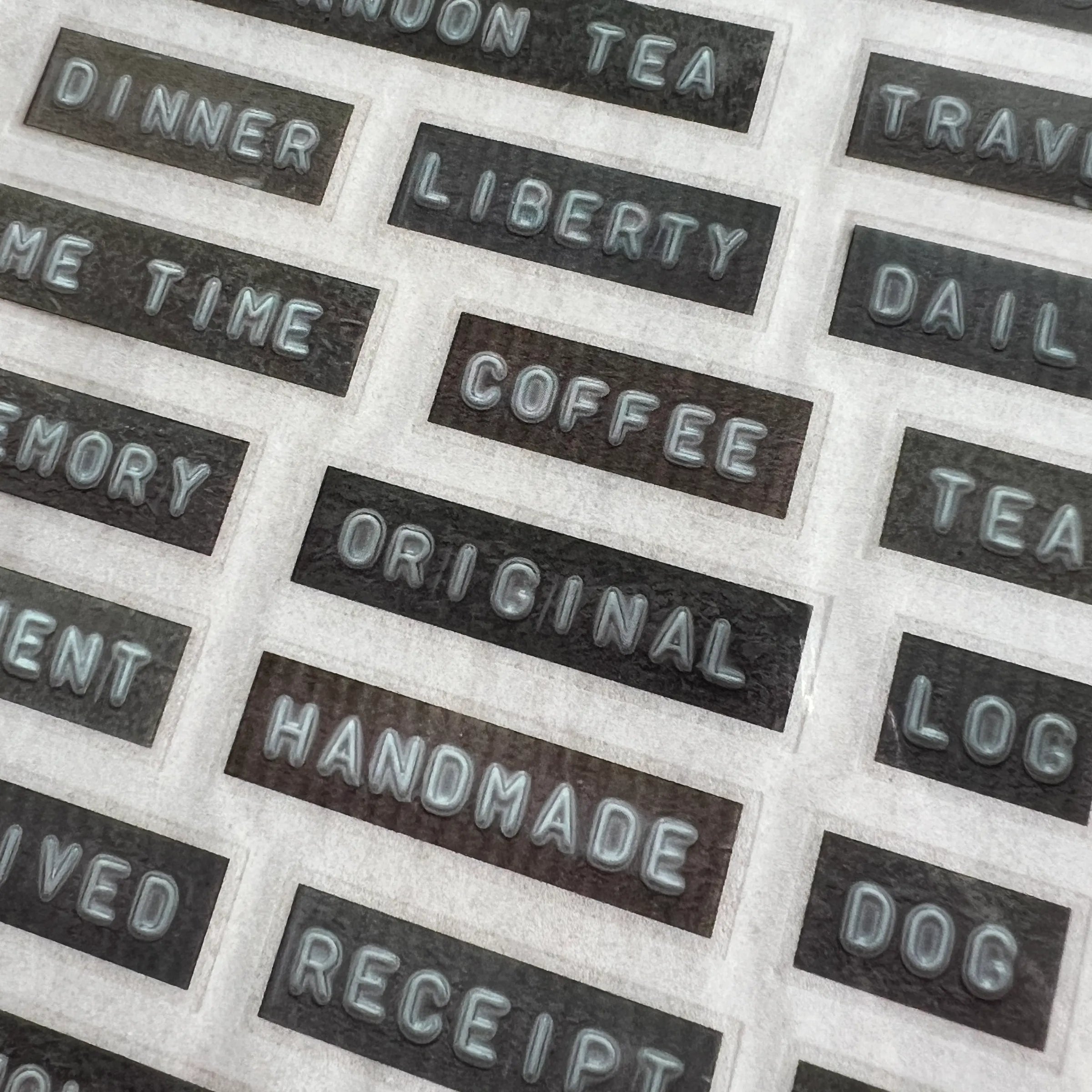 Liberty.hk - Typed Labels Transfer Sticker