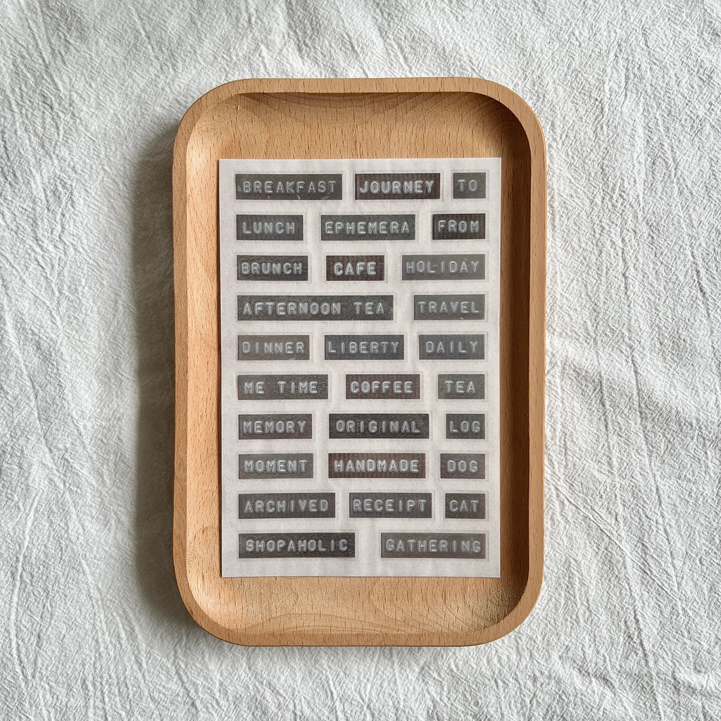 Liberty.hk - Typed Labels Transfer Sticker