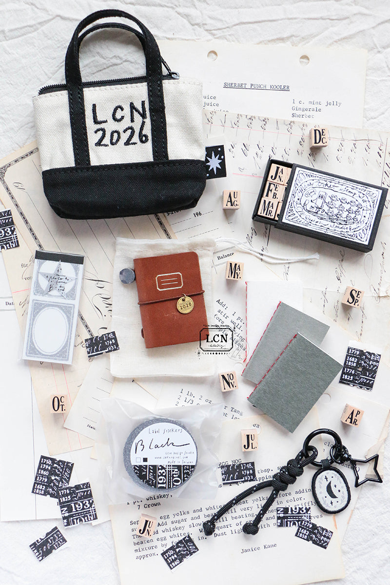 LCN - Mini Tote Stationery Set - Brown Cover