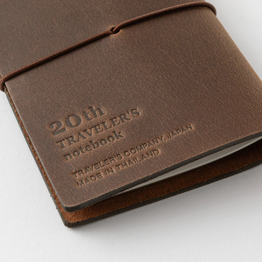 Traveler's Notebook Card Size 20th Anniversary Set - Brown