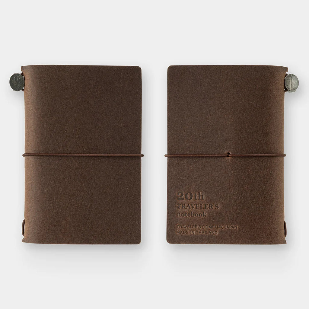 Traveler's Notebook Card Size 20th Anniversary Set - Brown