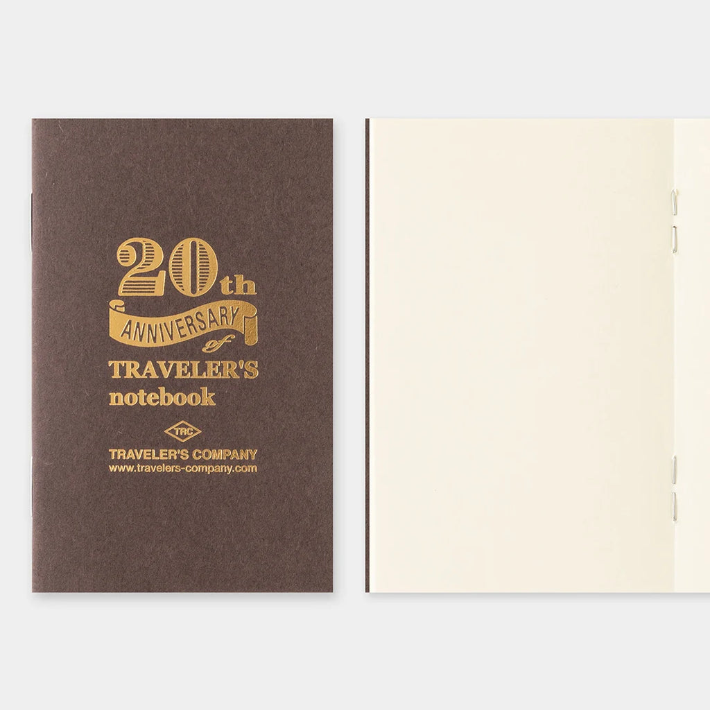 Traveler's Notebook Card Size 20th Anniversary Set - Brown