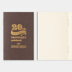 Traveler's Notebook Card Size 20th Anniversary Set - Brown