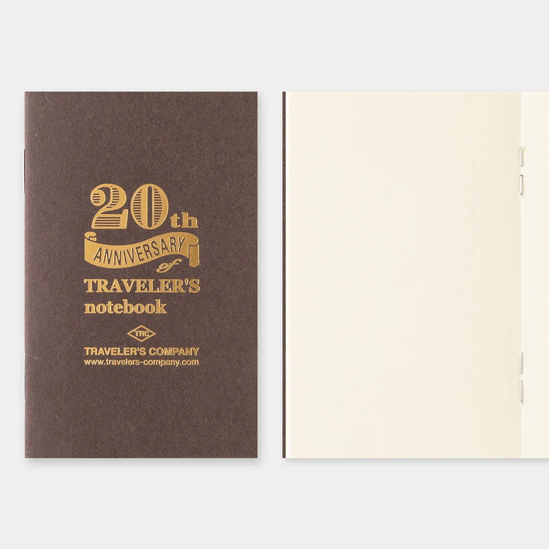 Traveler's Notebook Card Size 20th Anniversary Set - Brown