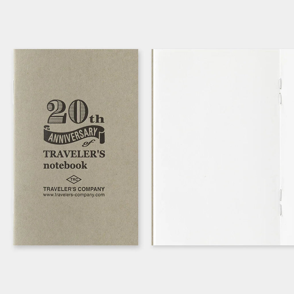 Traveler's Notebook Card Size 20th Anniversary Set - Brown