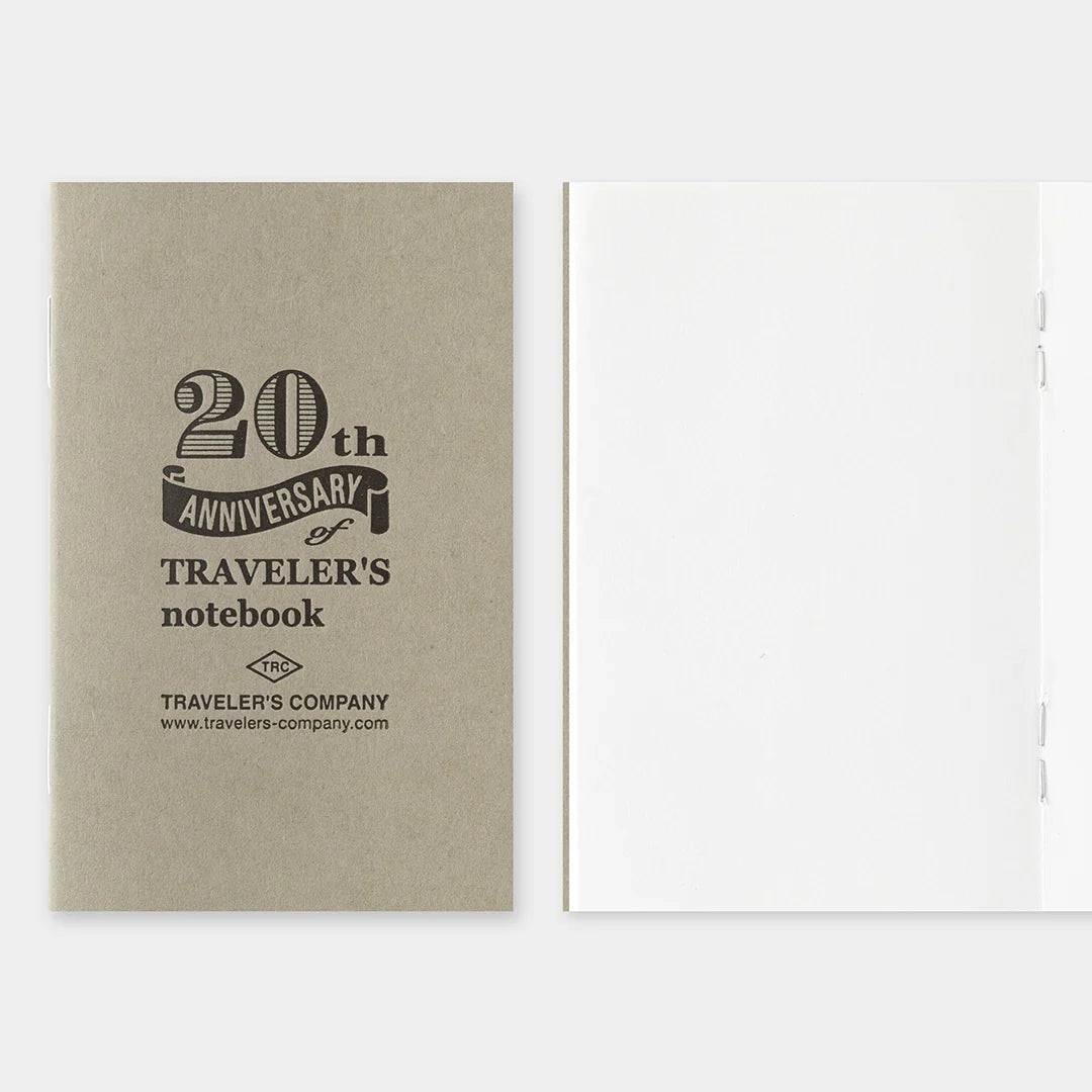 Traveler's Notebook Card Size 20th Anniversary Set - Brown