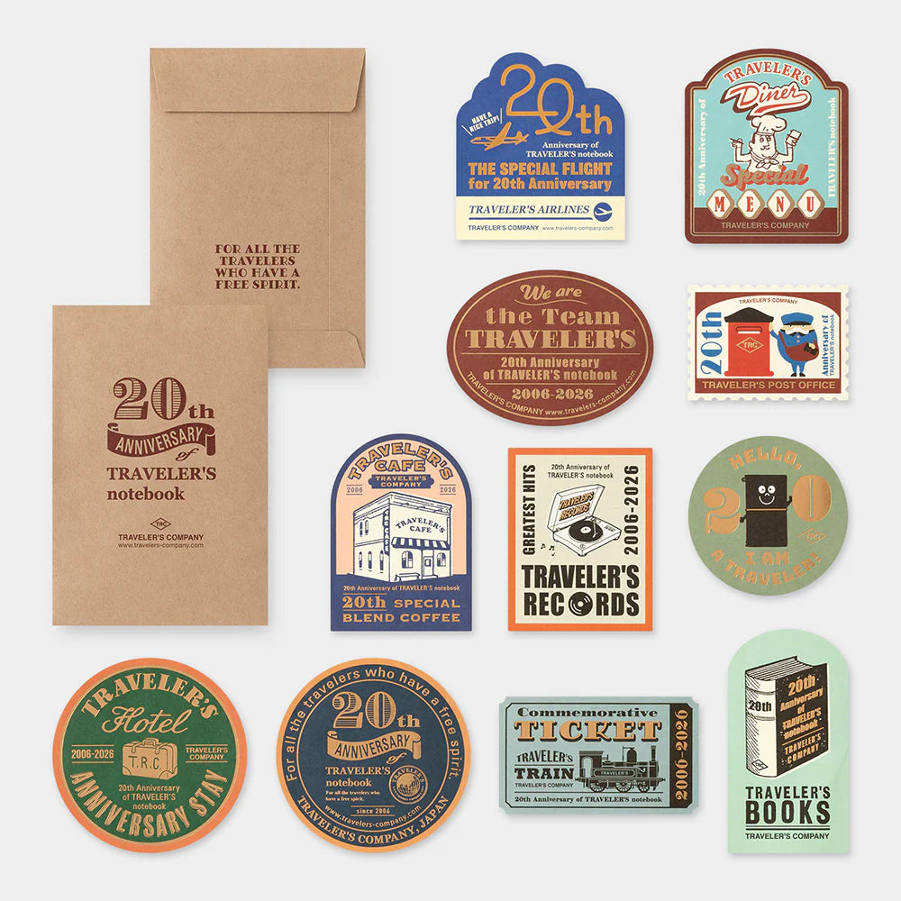 Traveler's Notebook 20th Anniversary Customization Set
