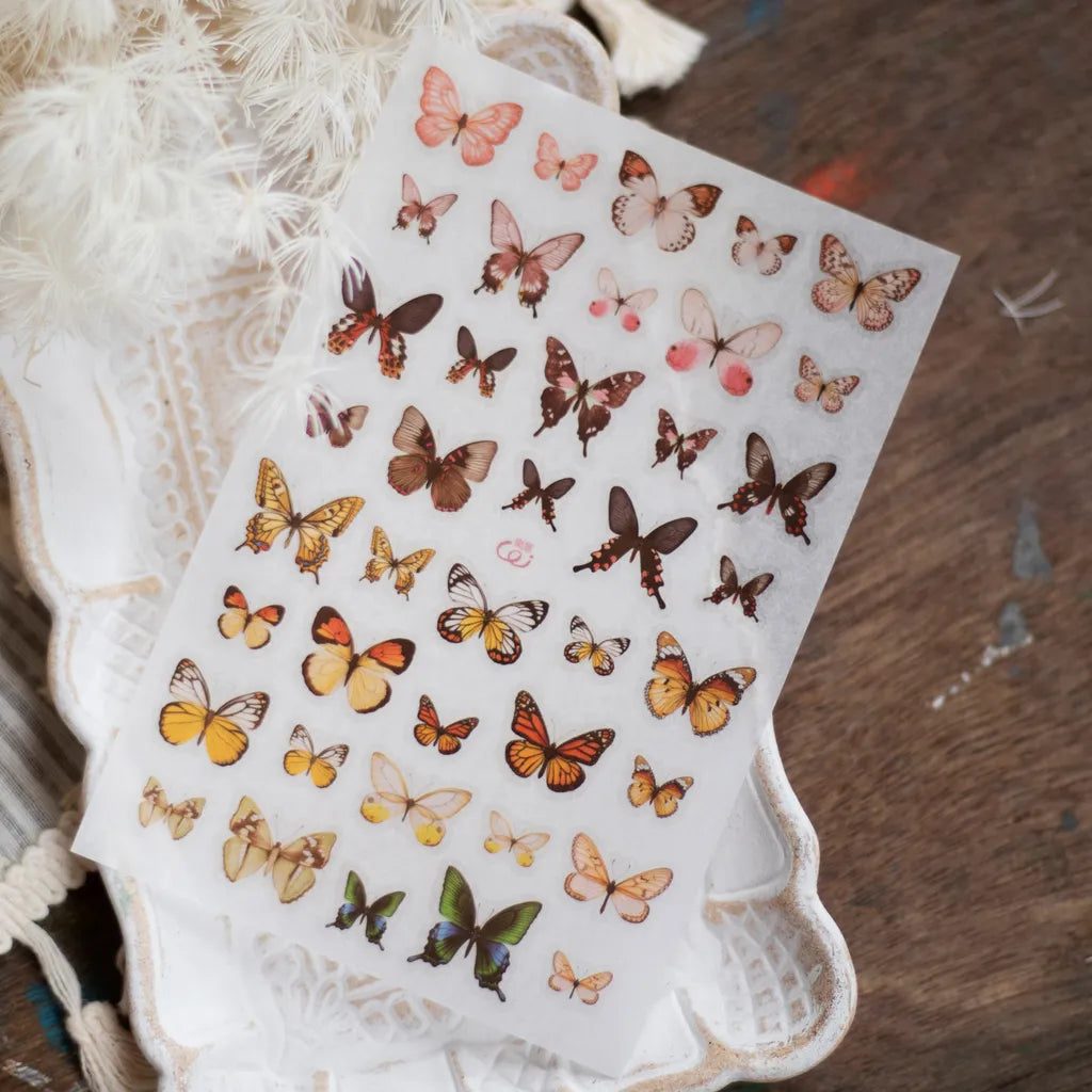 Loi Design - Deer & Butterfly Transfer Sticker