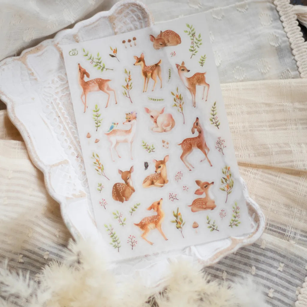 Loi Design - Deer & Butterfly Transfer Sticker
