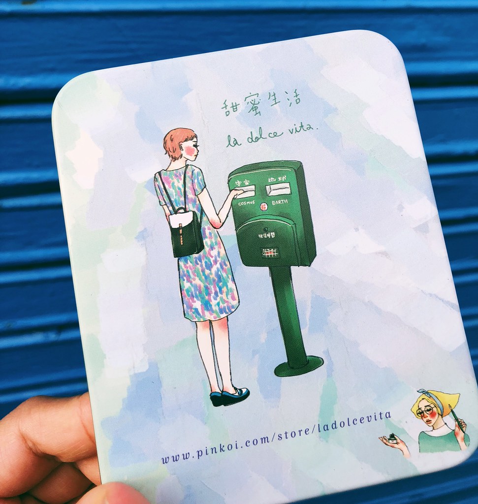 La Dolce Vita - Stationery Shop Girl Sticker Set with Tin Box
