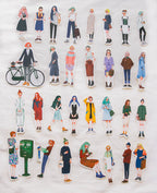 La Dolce Vita - Stationery Shop Girl Sticker Set with Tin Box