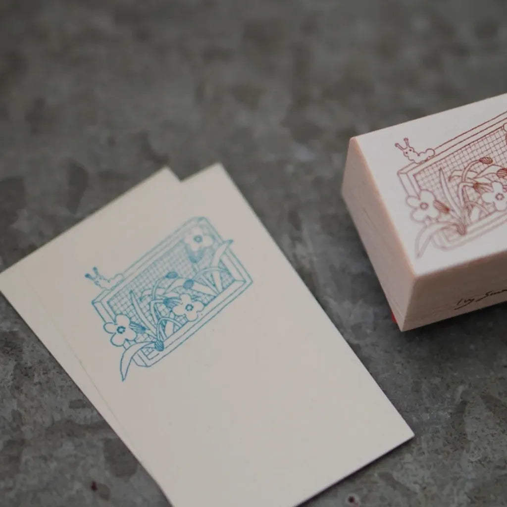 [Pre-Order] IvySnow - The Garden Grid Rubber Stamp