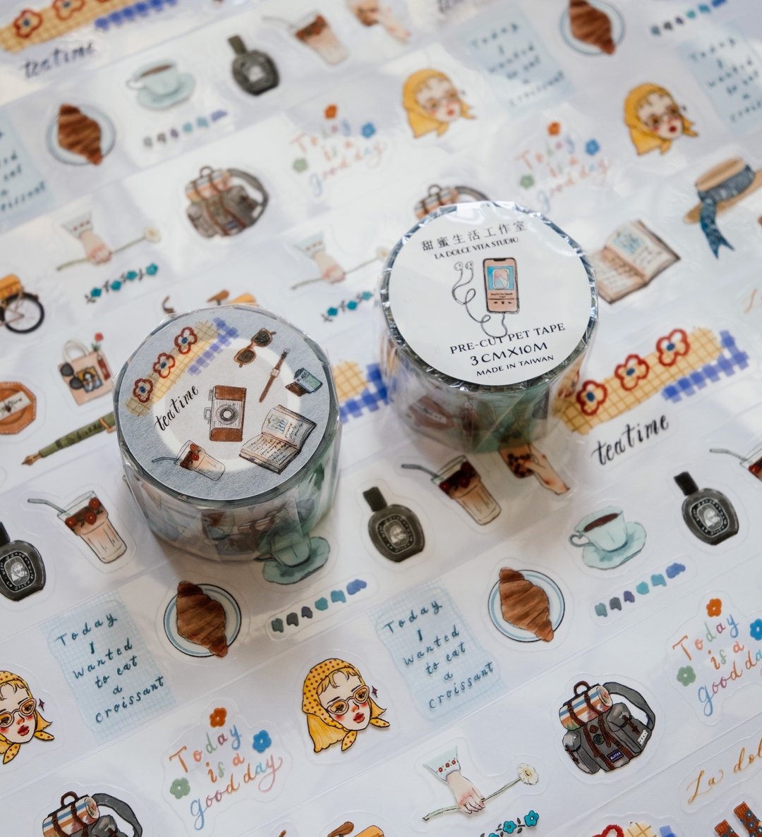 La Dolce Vita - Tea Time Die-Cut PET Tape