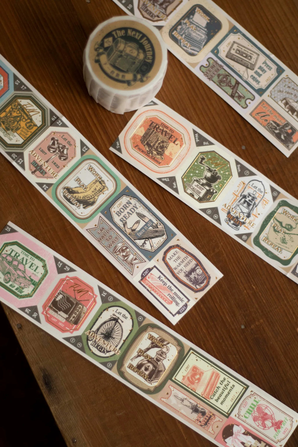 Loi Design - The Next Journey Die-Cut Pattern Bronzing Tape