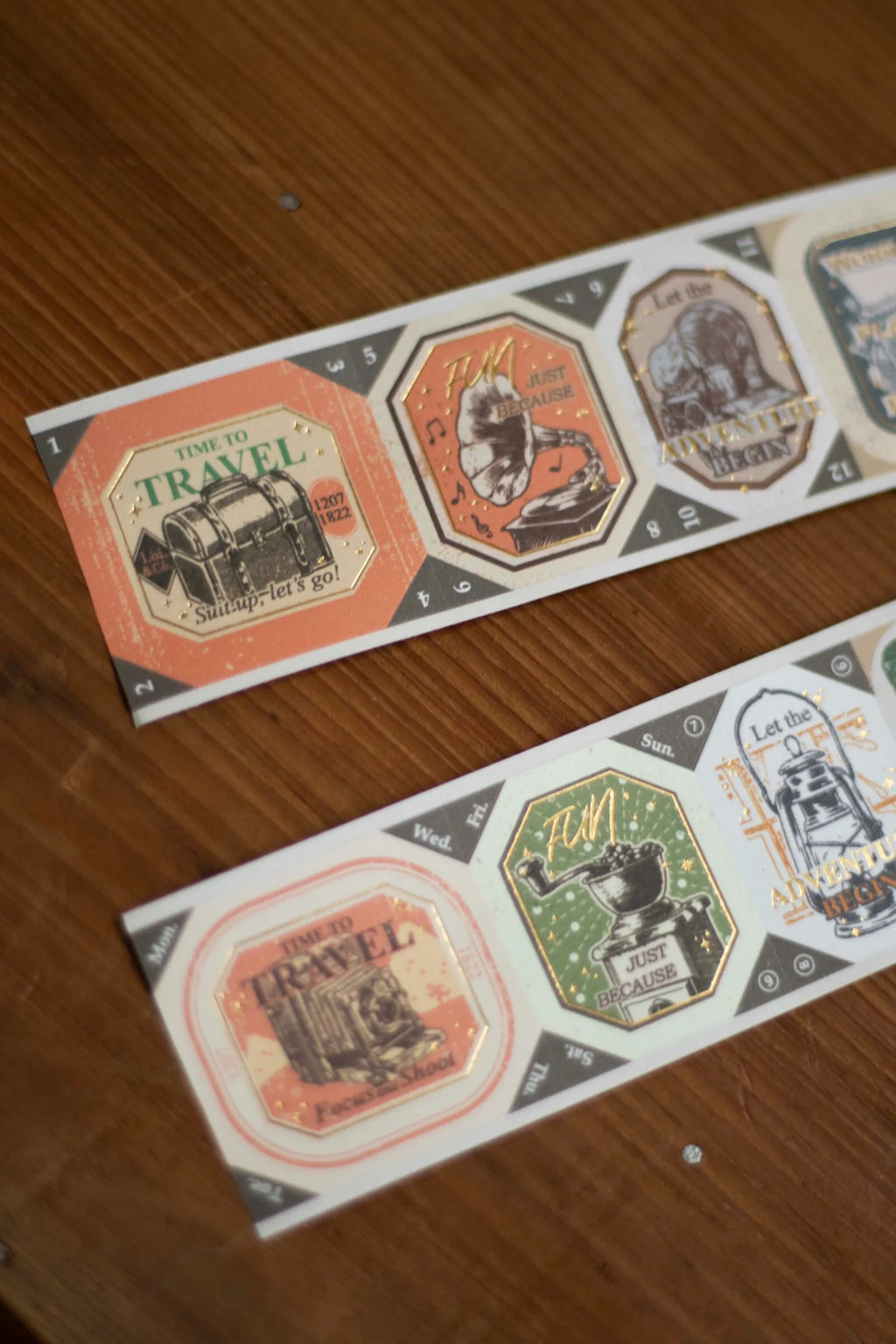 Loi Design - The Next Journey Die-Cut Pattern Bronzing Tape