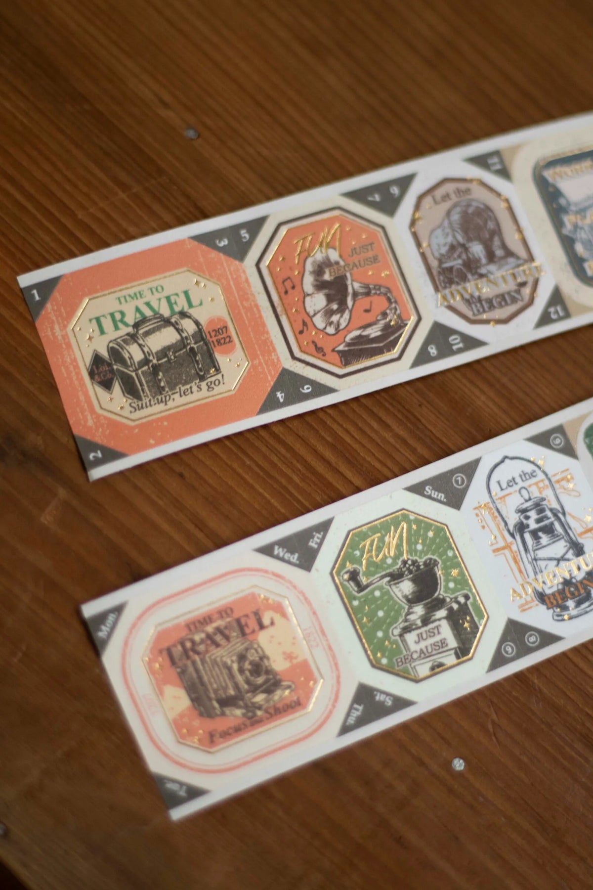 Loi Design - The Next Journey Die-Cut Pattern Bronzing Tape