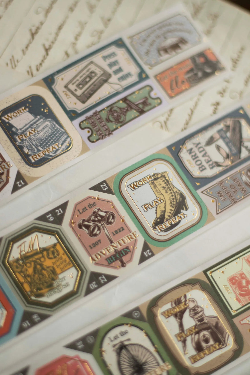 Loi Design - The Next Journey Die-Cut Pattern Bronzing Tape