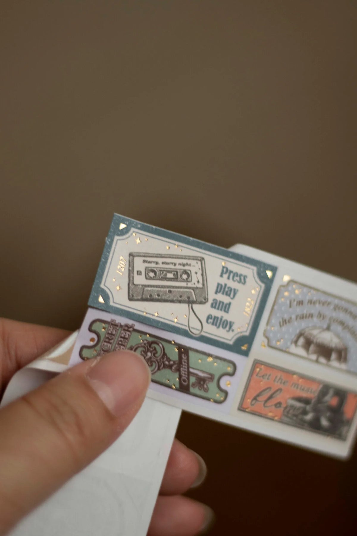 Loi Design - The Next Journey Die-Cut Pattern Bronzing Tape
