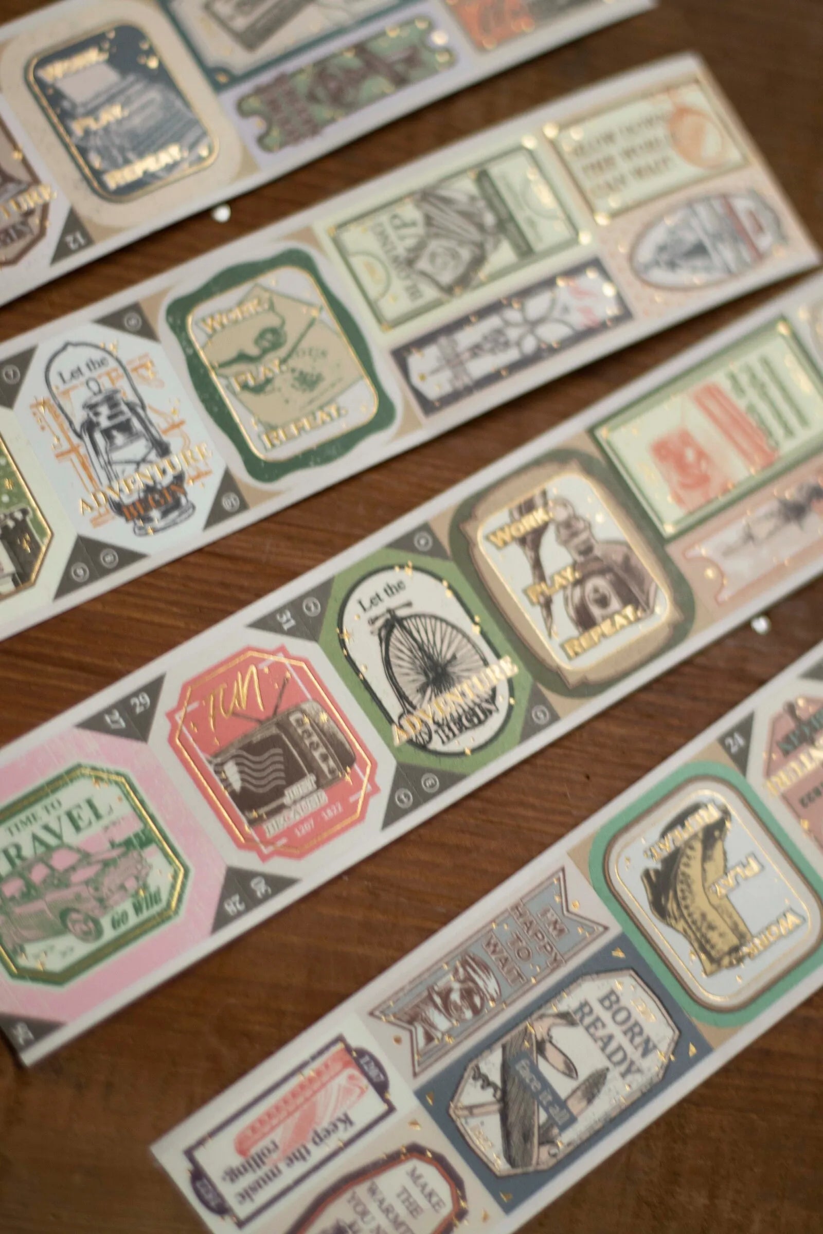 Loi Design - The Next Journey Die-Cut Pattern Bronzing Tape