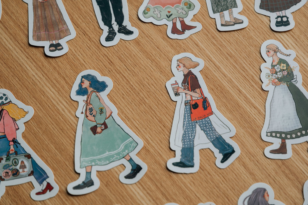 La Dolce Vita - We Move Forward Happily Tin Box Sticker Set