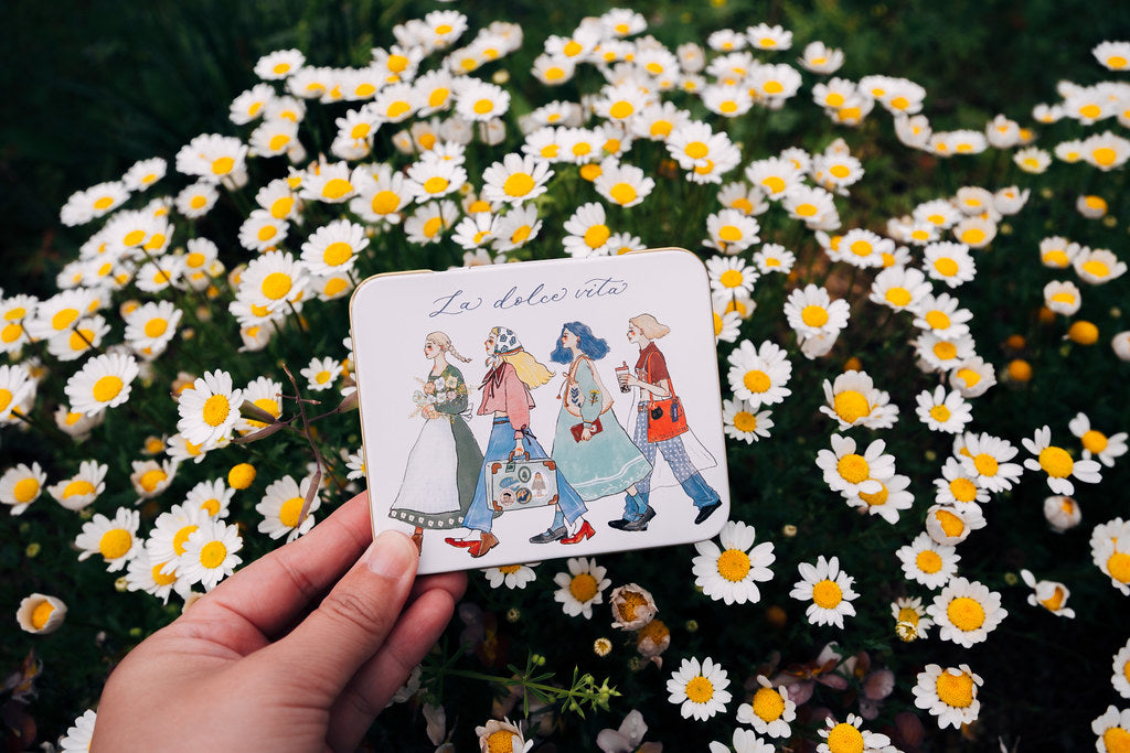La Dolce Vita - We Move Forward Happily Tin Box Sticker Set