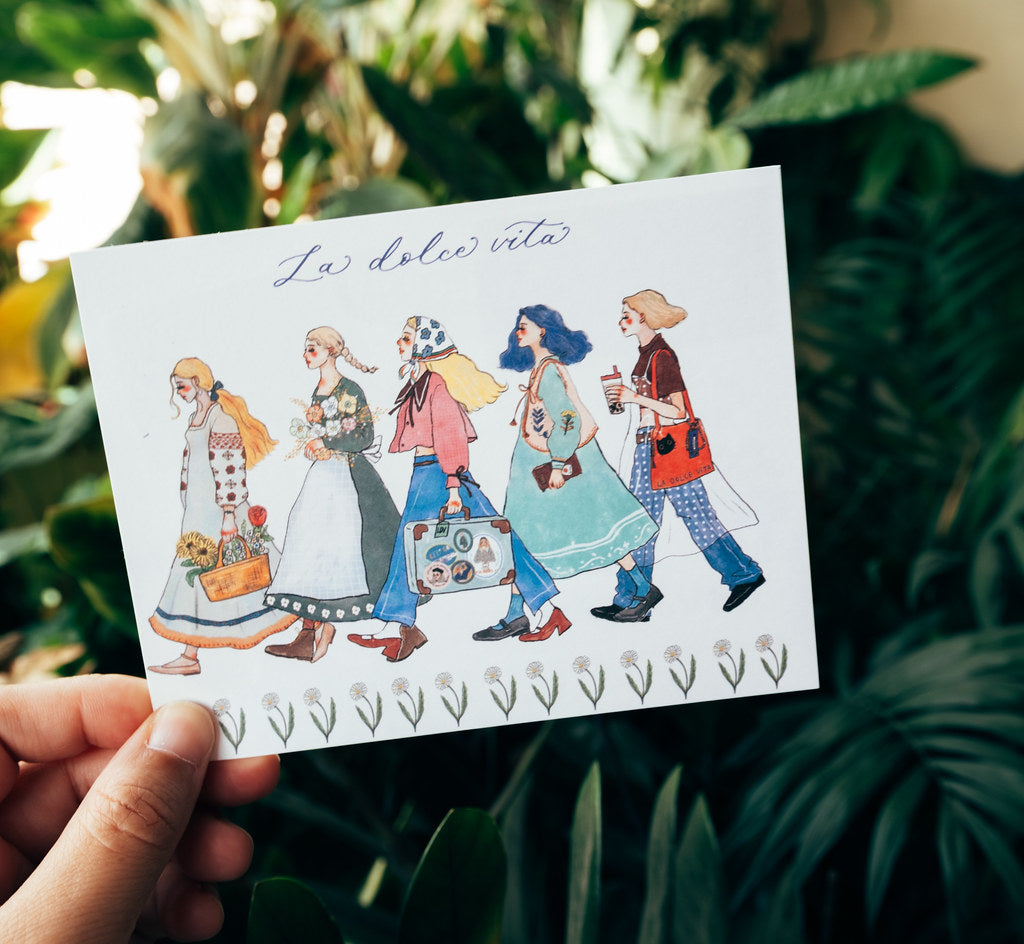 La Dolce Vita - We Move Forward Happily Tin Box Sticker Set