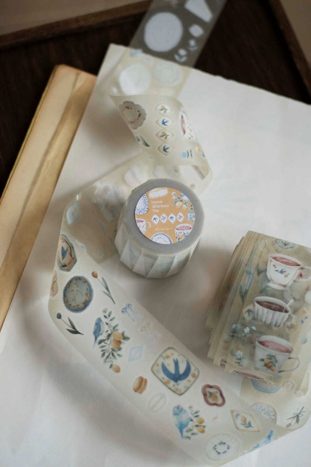Loi Design - Lemon Afternoon Tea Die-cut Starry PET Tape