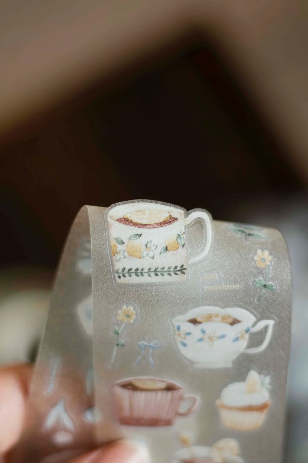 Loi Design - Lemon Afternoon Tea Die-cut Starry PET Tape