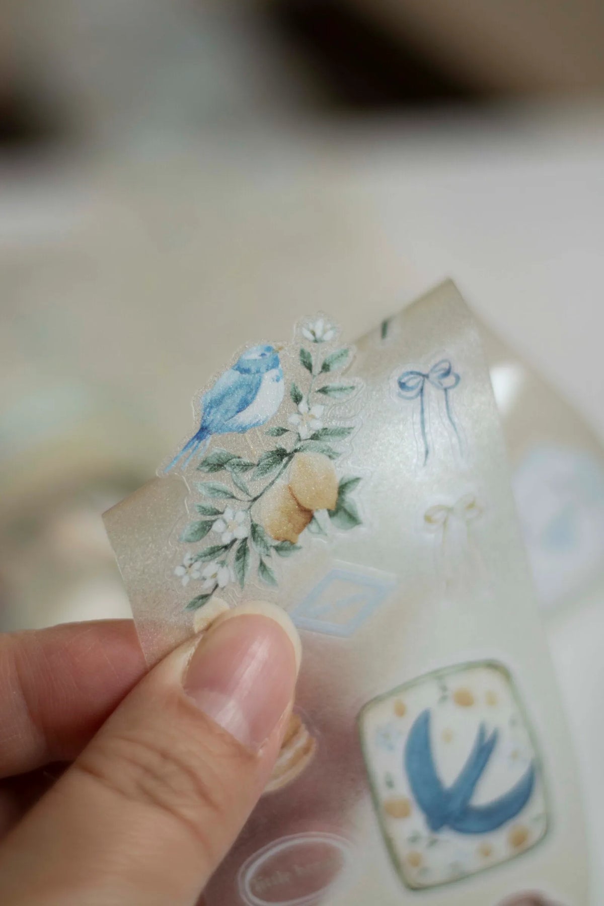Loi Design - Lemon Afternoon Tea Die-cut Starry PET Tape