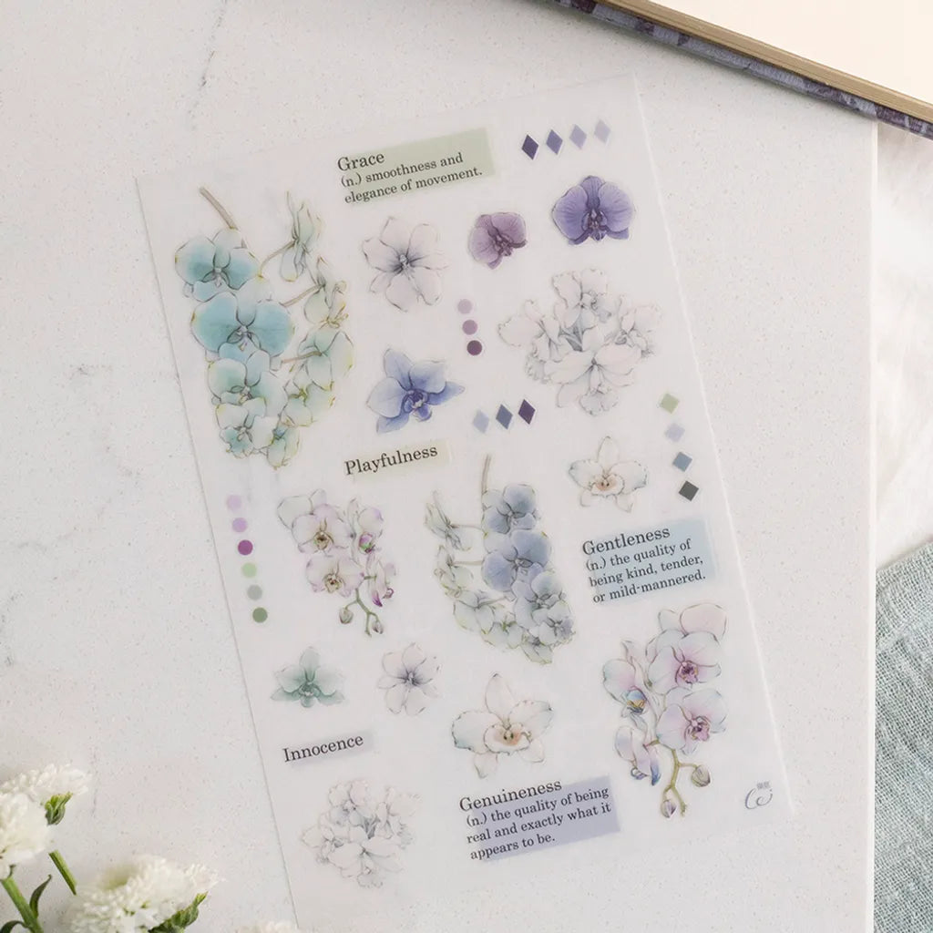 Loi Design - Orchid Transfer Sticker