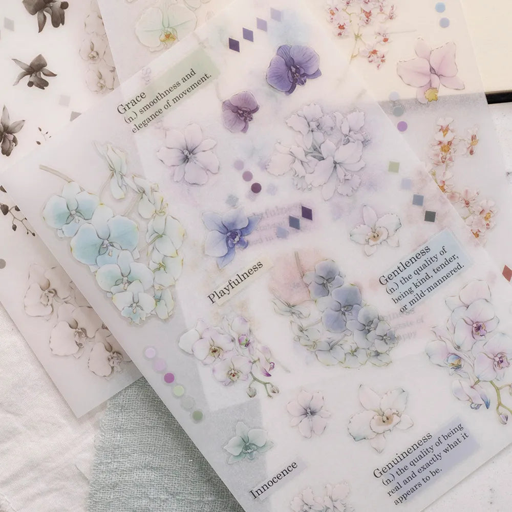Loi Design - Orchid Transfer Sticker