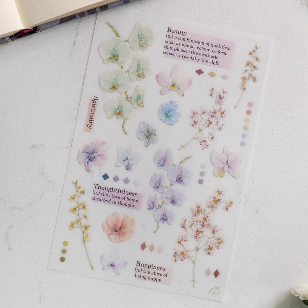 Loi Design - Orchid Transfer Sticker