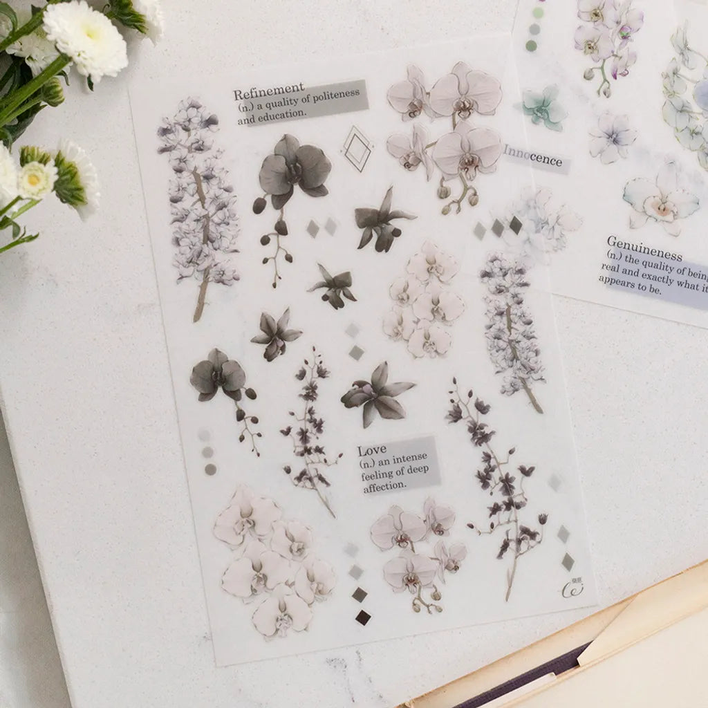 Loi Design - Orchid Transfer Sticker