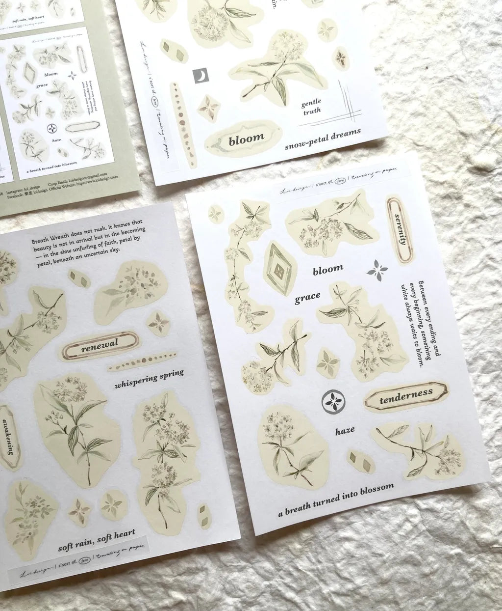 Loi Design - Bridal Wreath Transfer Sticker