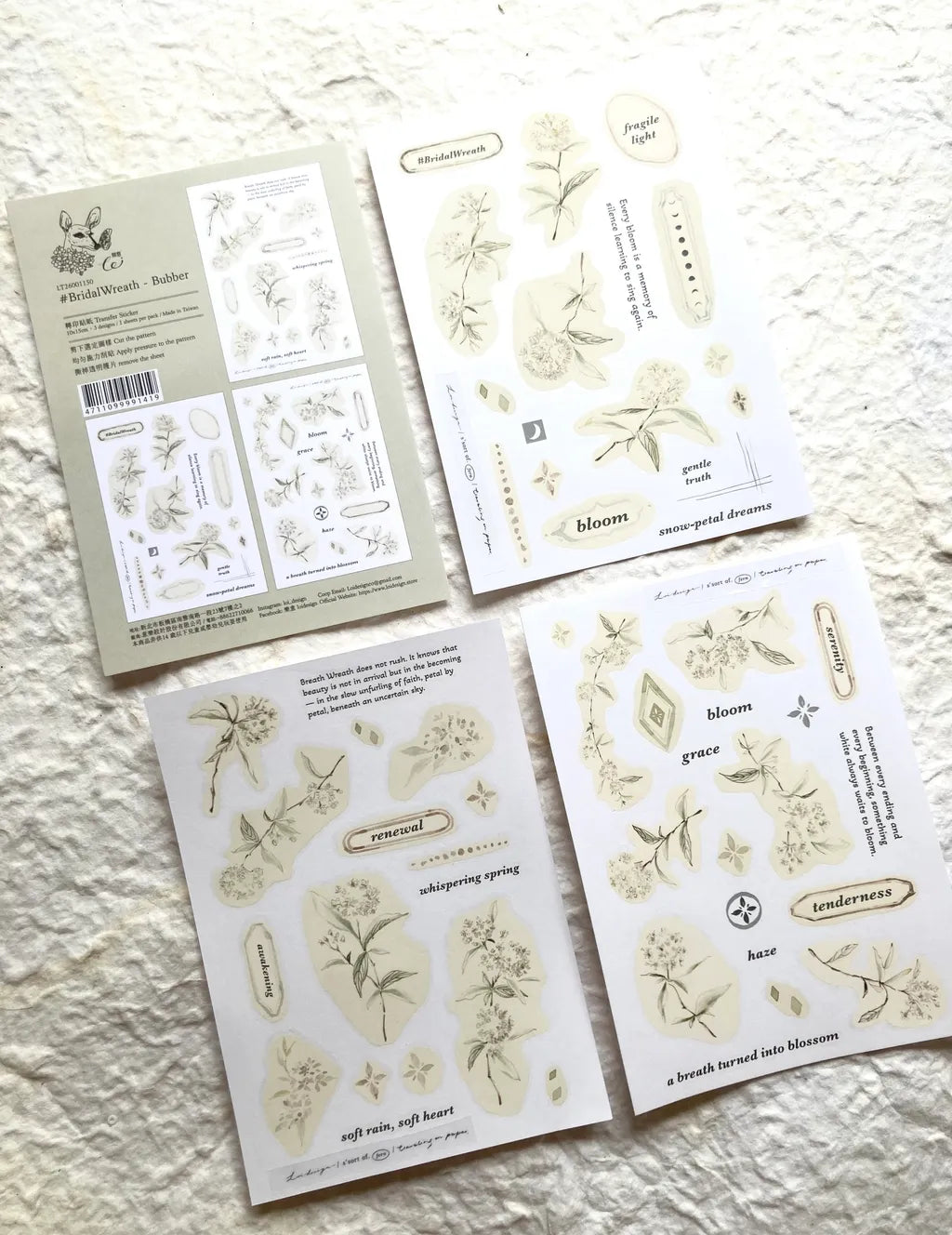 Loi Design - Bridal Wreath Transfer Sticker