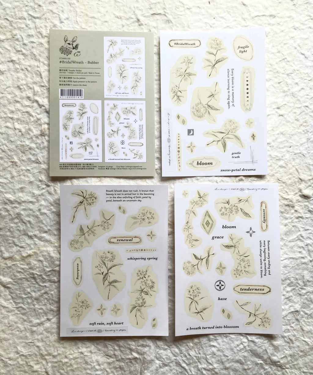 Loi Design - Bridal Wreath Transfer Sticker
