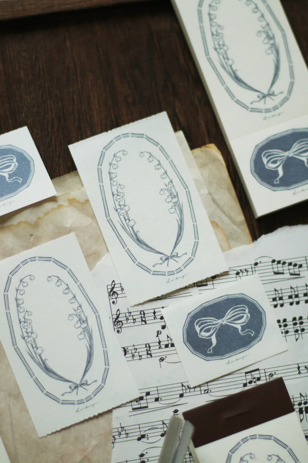 Loi Design - Collecting Lily of the Valley Notepad