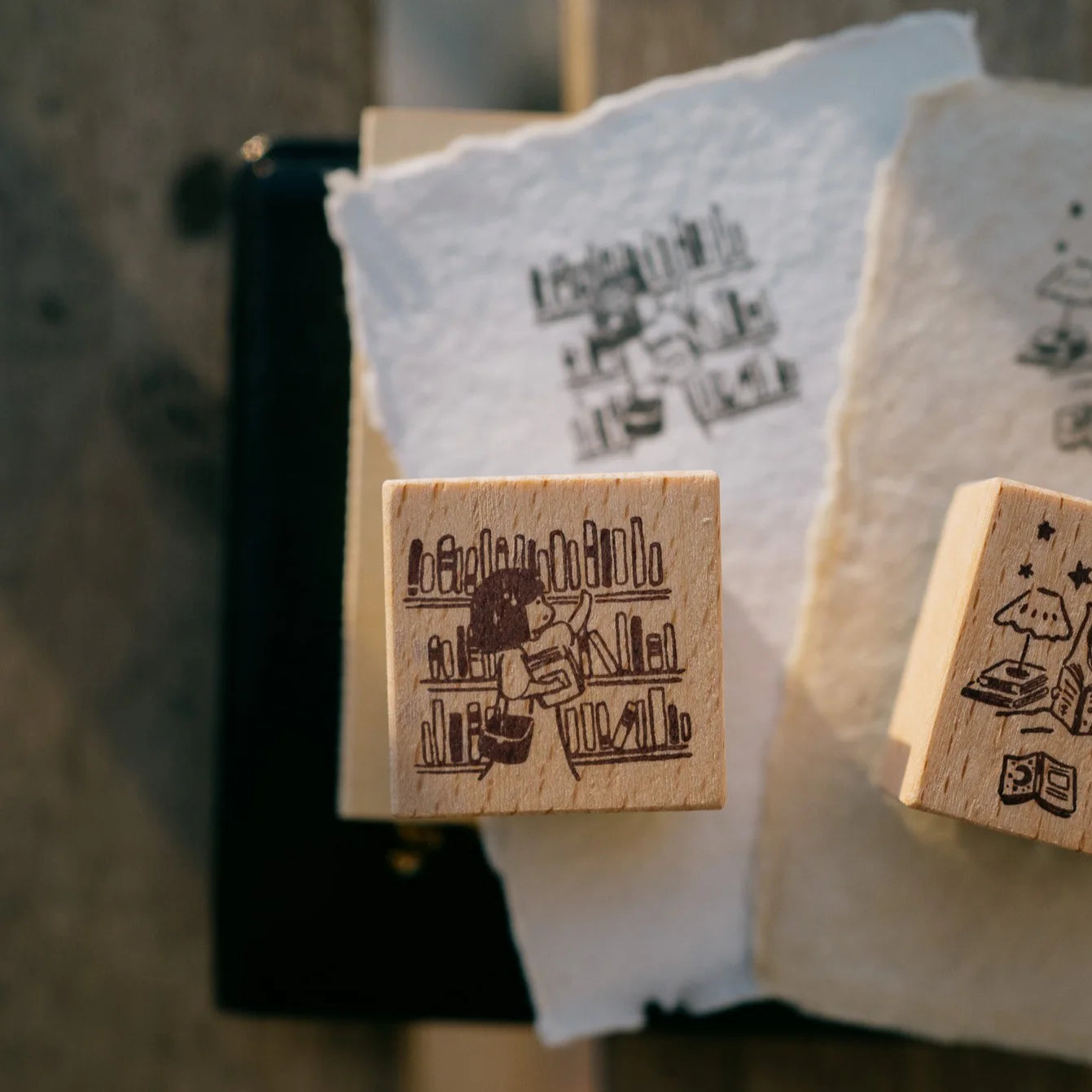 msbulat x Smidapaper - Add to "To Be Read" Pile Rubber Stamp