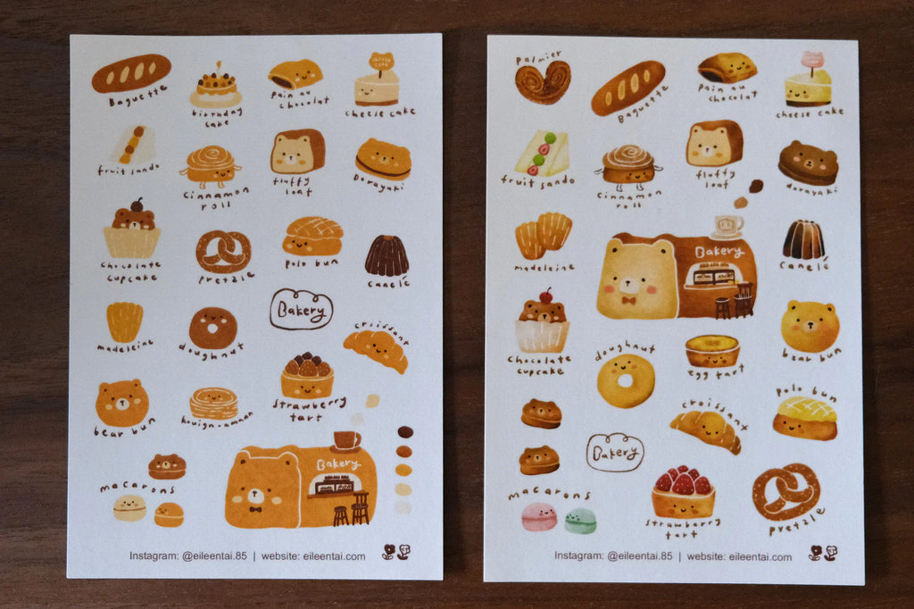 Eileen Tai - Bearkery Stickers