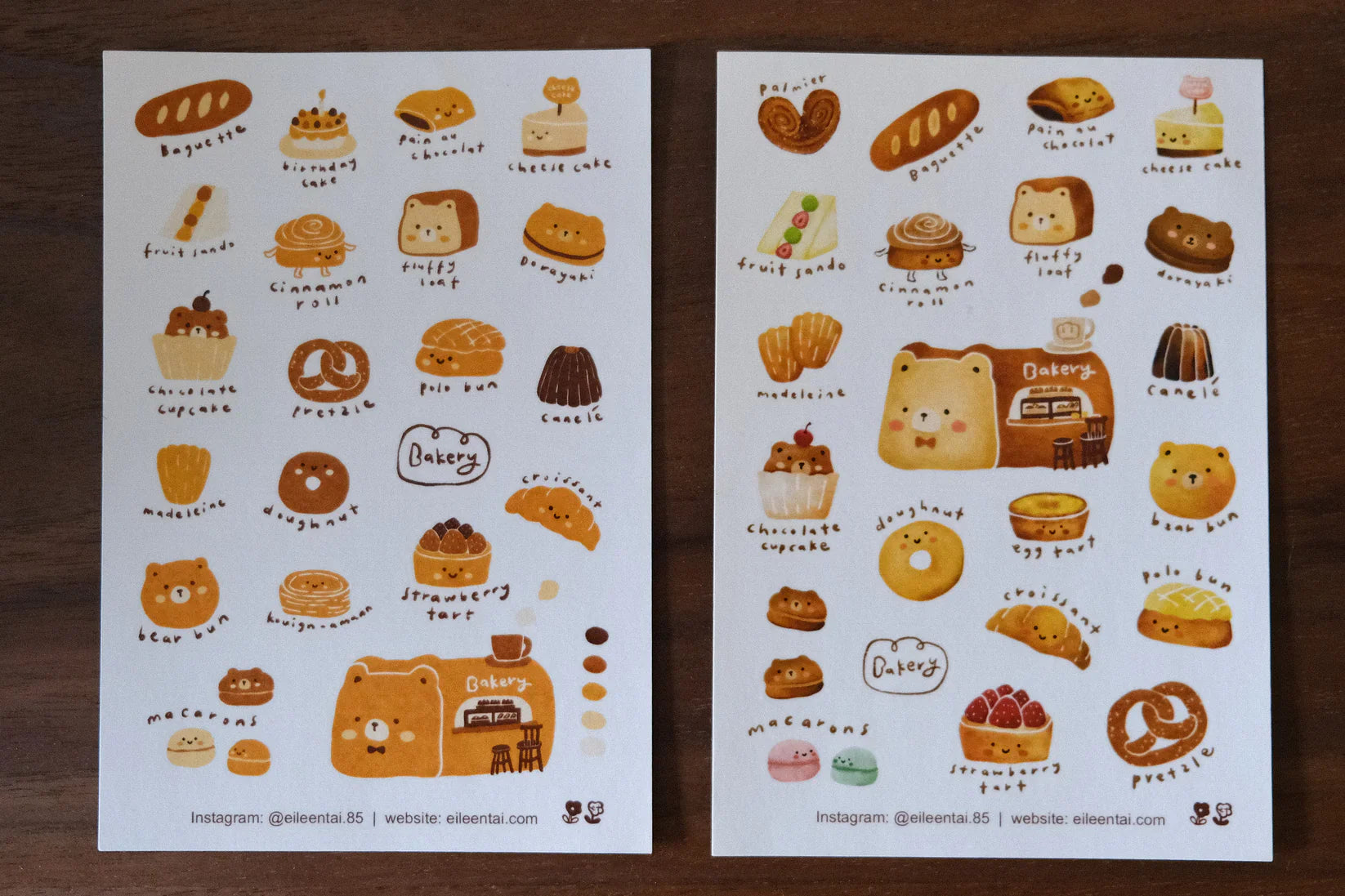 Eileen Tai - Bearkery Stickers