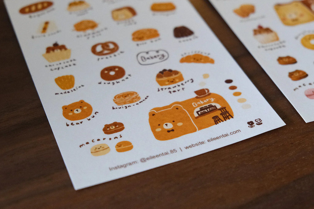 Eileen Tai - Bearkery Stickers