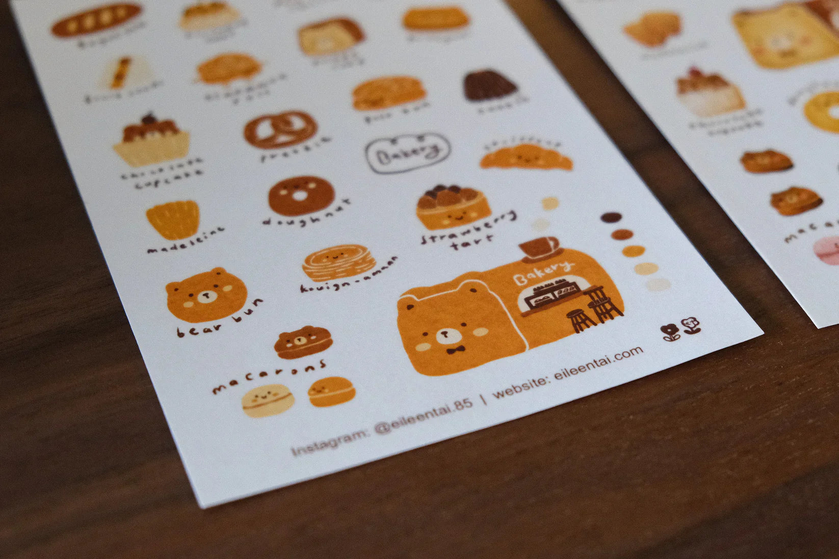 Eileen Tai - Bearkery Stickers
