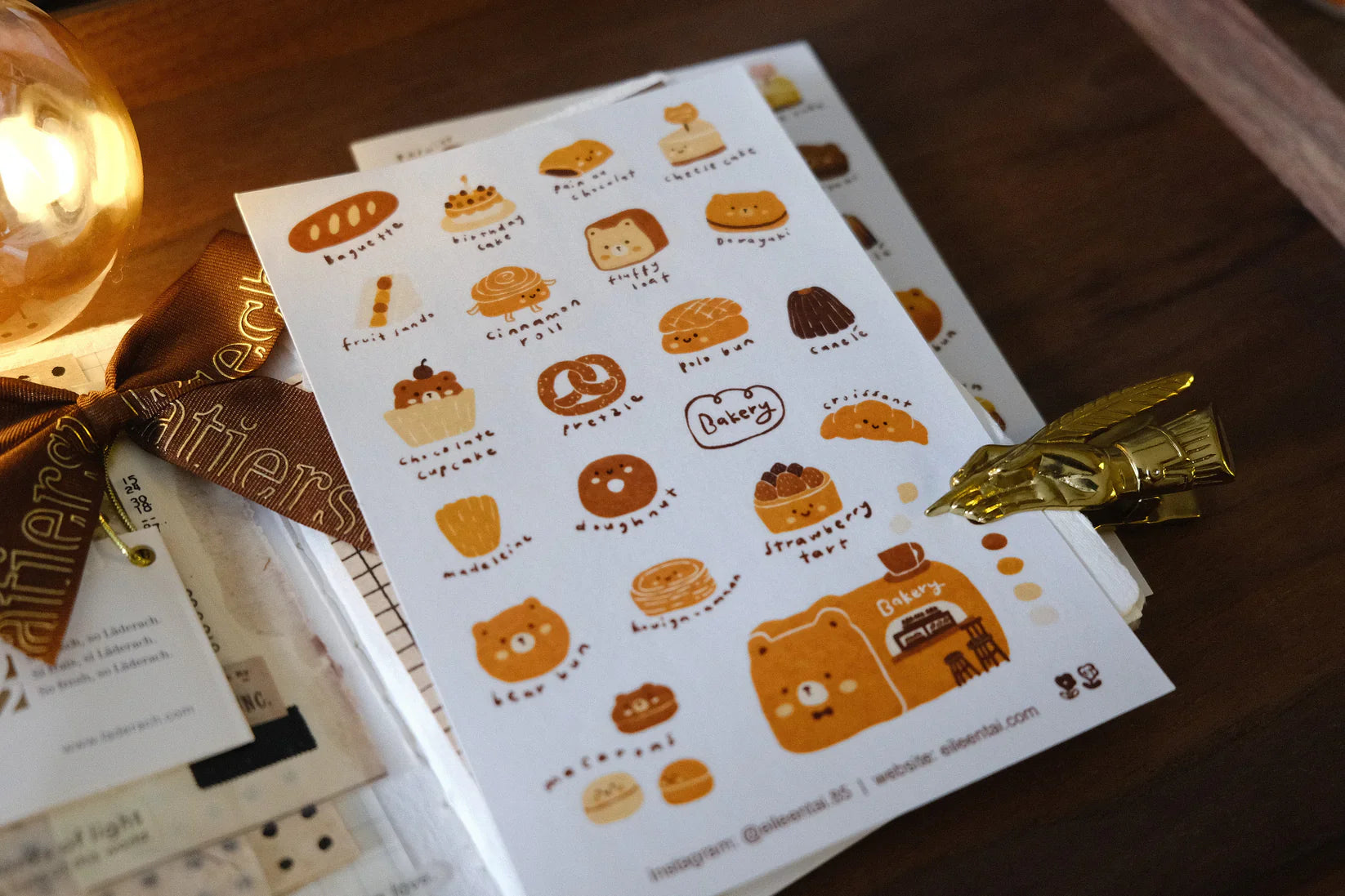Eileen Tai - Bearkery Stickers