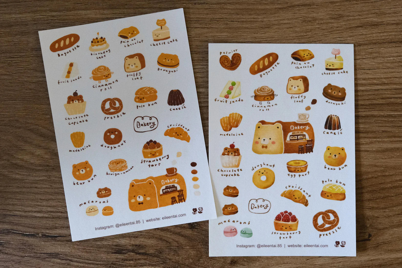 Eileen Tai - Bearkery Stickers