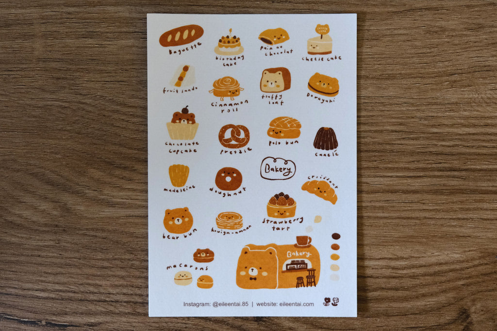 Eileen Tai - Bearkery Stickers