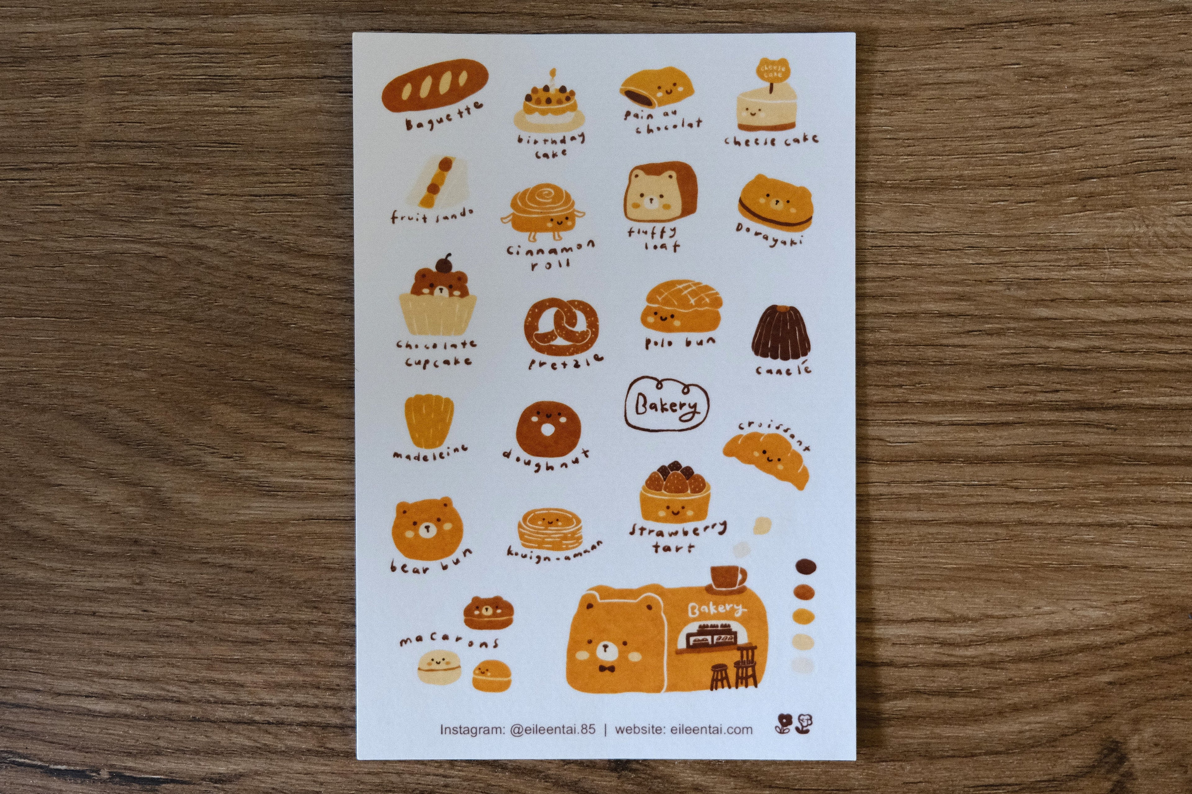 Eileen Tai - Bearkery Stickers