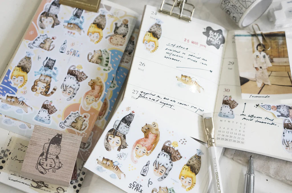 Black Milk Project - Cat Stack Sticker Sheet