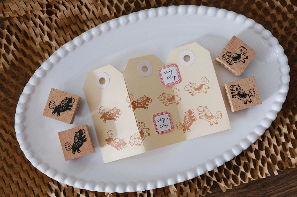 Eileen Tai - Clip-Clop Horses Rubber Stamps