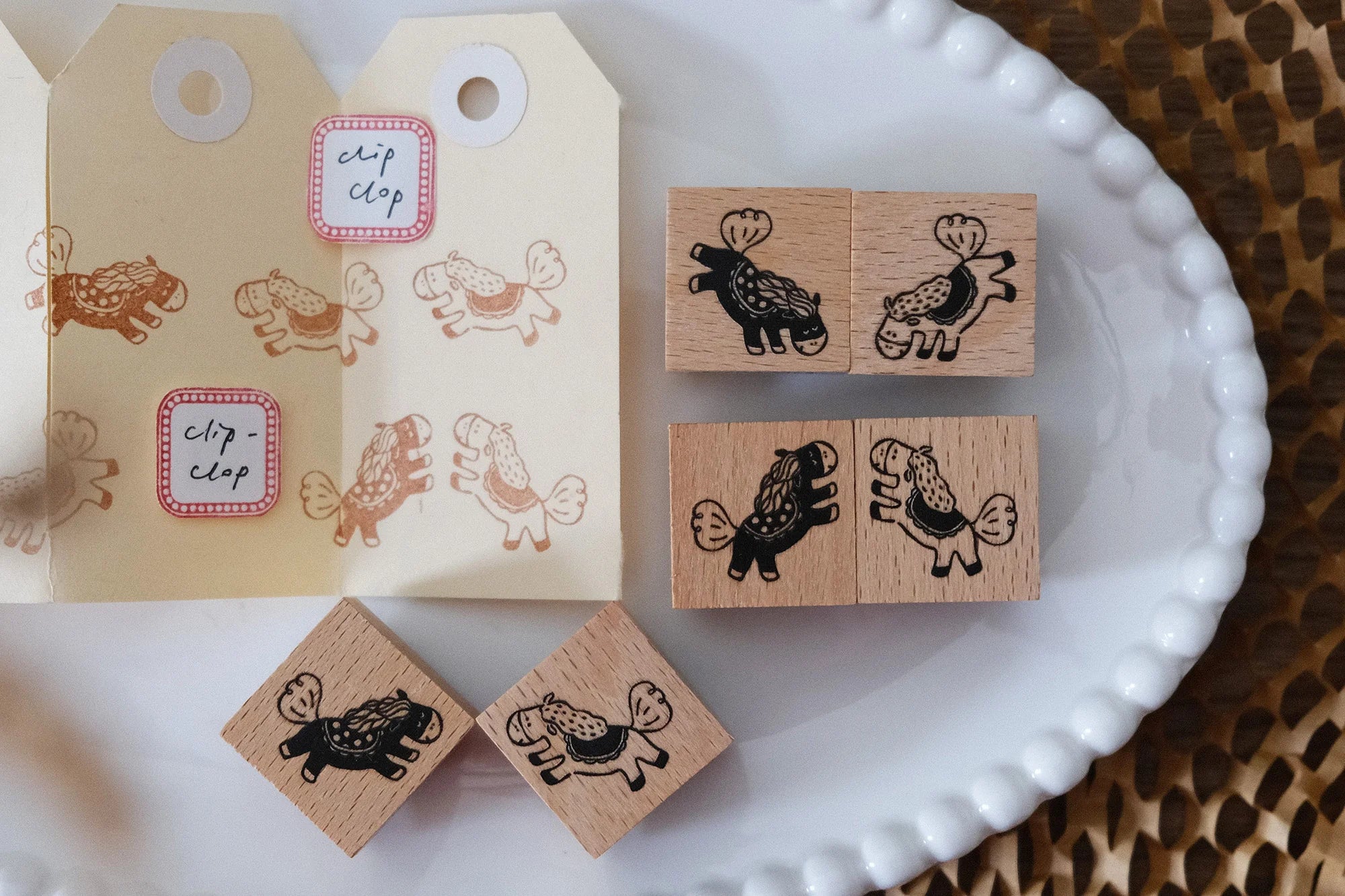 Eileen Tai - Clip-Clop Horses Rubber Stamps