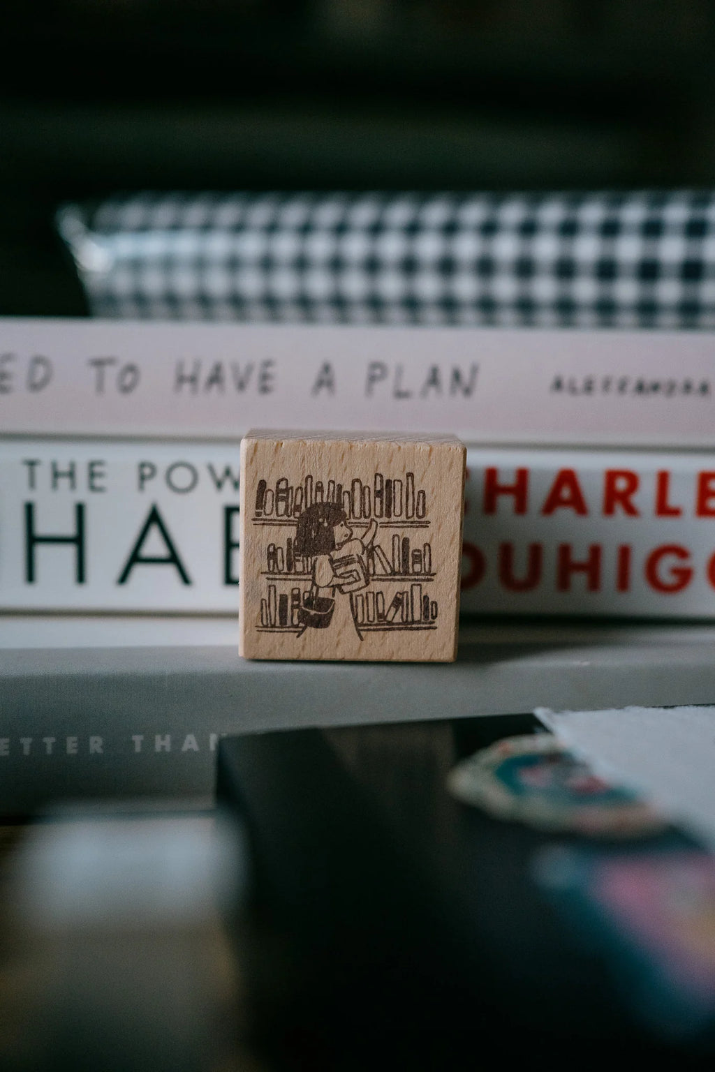 msbulat x Smidapaper - Add to "To Be Read" Pile Rubber Stamp